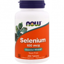 Витамины NOW Selenium 100 мкг 250 таблеток