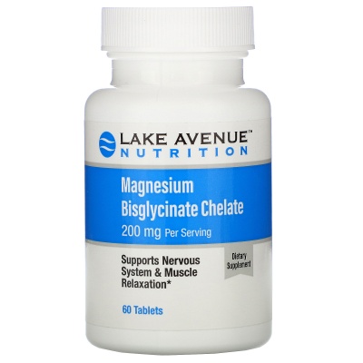  Lake Avenue Magnesium Bisglycinate Chelate 60 