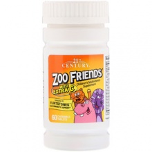 Витамины 21st Century ZOO FRIENDS с витаминос С 60 таблеток