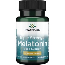 Антиоксидант Swanson Triple Strength Melatonin 10 мг 60 капсул