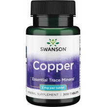 Витамины Swanson Copper 300 таблеток