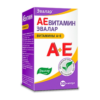 Витамины Эвалар АЕвитамин  30 капсул