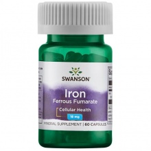 Витамины Swanson Iron Ferrous Fumarate 18 мг 60 капсул