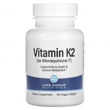 Витамины Lake Avenue Nutrition Vitamin K2 120 капсул